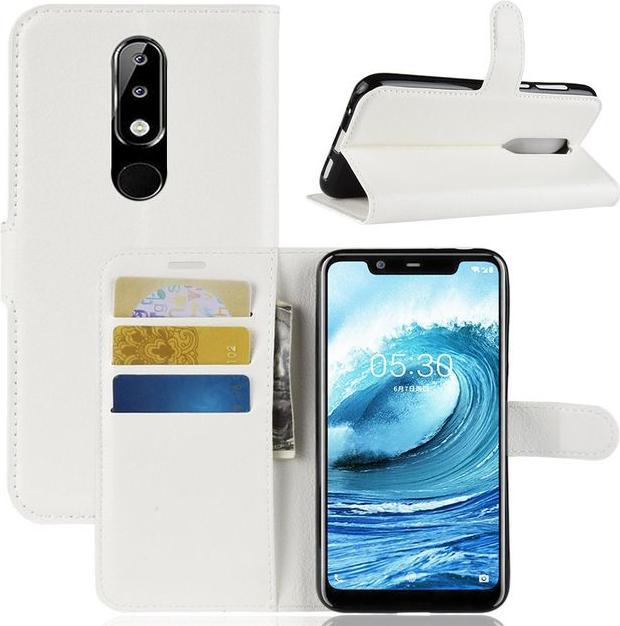 Produktbild MU Classic Litchi Leder Bookcover Series (Nokia 5.1 Plus)