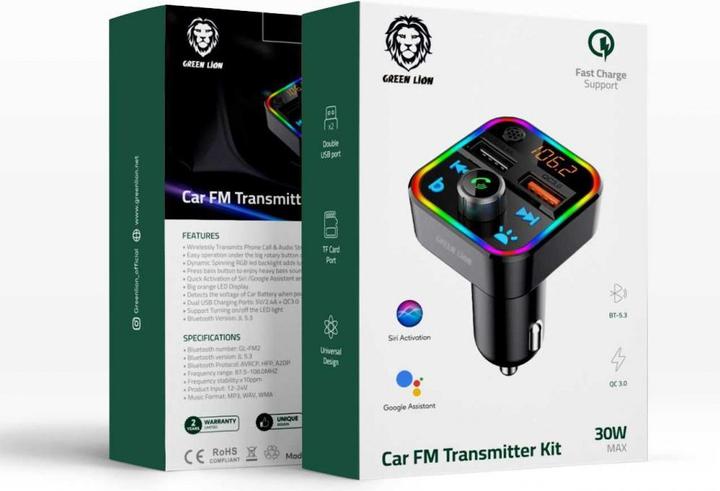 Image du produit Green Lion Car FM Transmitter Kit
