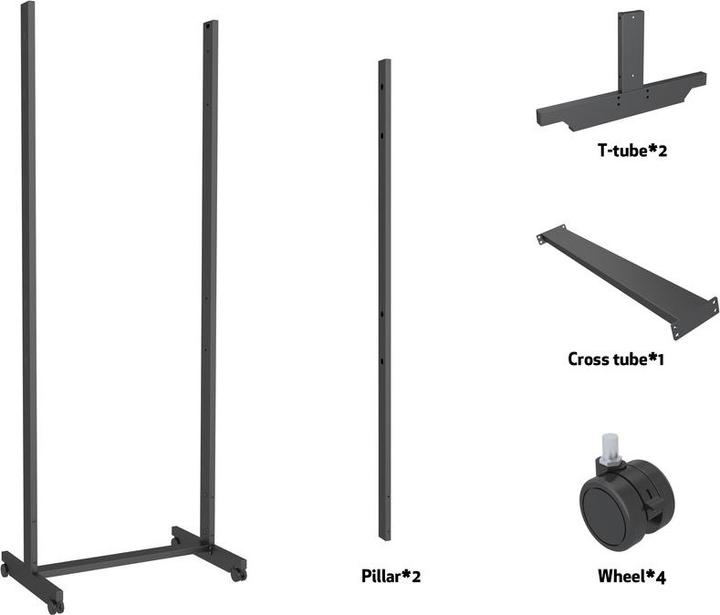 Actual product image Multibrackets Rollable monitor stand 55", for OMD series