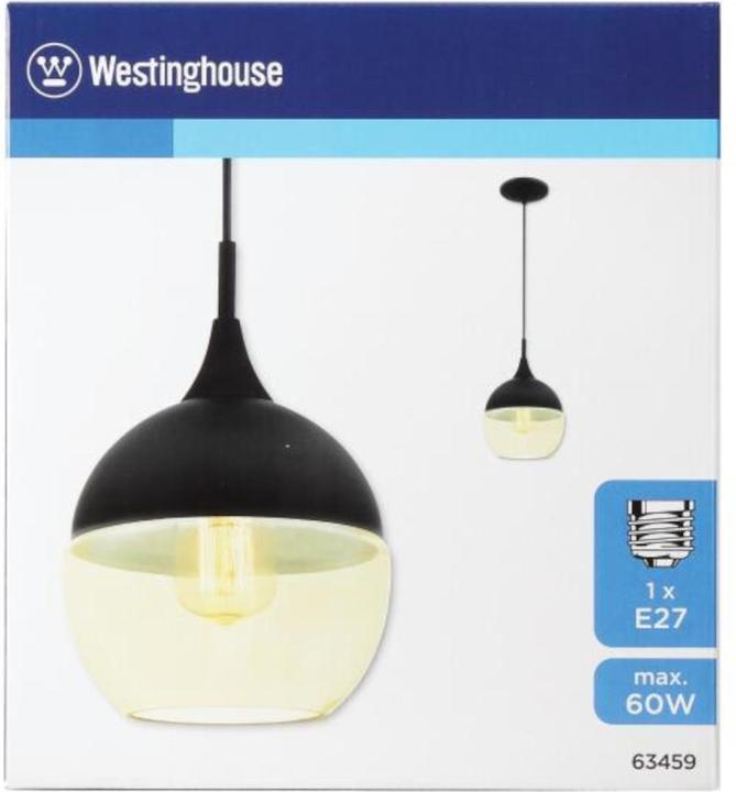 Produktbild Westinghouse Pendelleuchte Art Déco Schwarz mit 1 Lampe (E27)