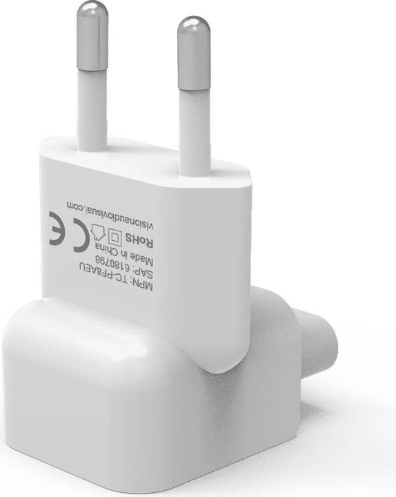 Actual product image Vision Apple PSU Duckhead F8 to EU Plug