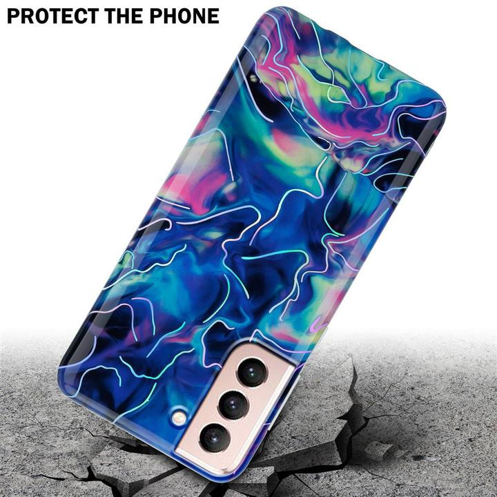Actual product image Cadorabo IMD TPU Colorful Marble Cover (Samsung Galaxy S21 5G)