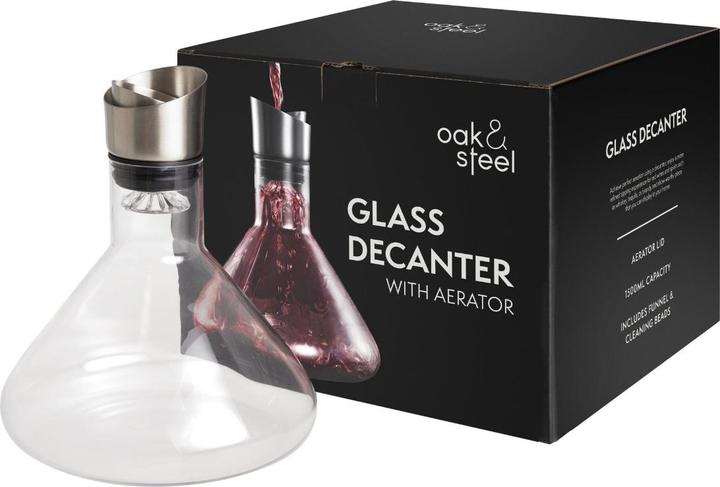 Immagine prodotto Oak & Steel Wein Dekanter mit Aerator (1.50 l)