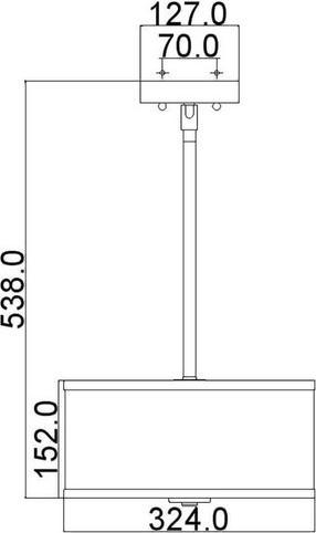 Produktbild Elstead Lighting Prospect Park Hängeleuchte E27 2-fach Satin Nickel, Chrom (E27)