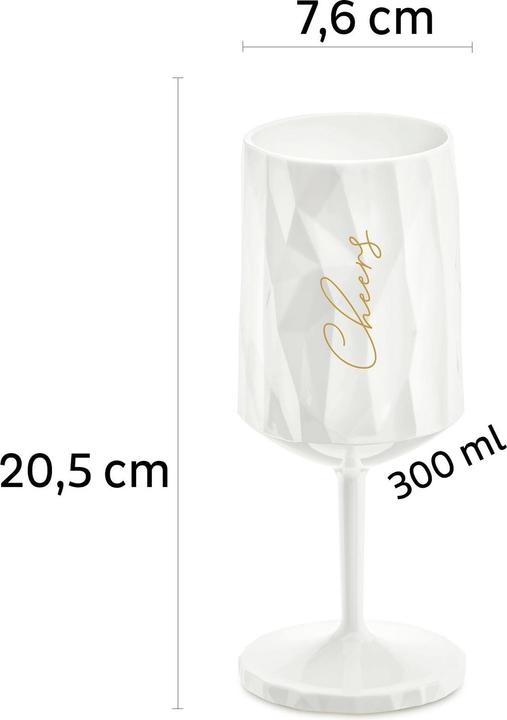 Actual product image Silwy Magnet Plastic Glass Wine Cheers (30 cl, 1 Glasses, Red wine glasses)