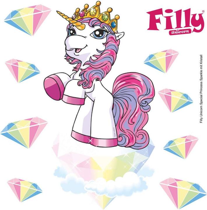 Actual product image Wall-Art Filly Unicorn Special Princess Sparkle (90 x 90 cm)