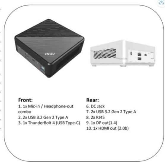Actual product image MSI 5 12M-004EU (Intel Core i3-1215U, 8 GB, 256 GB, Intel UHD Graphics)