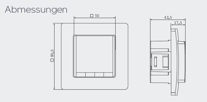 Immagine prodotto Eberle Controls Eberle FIT np 3F ws Termostato ambiente da incasso da 10 a 40°C