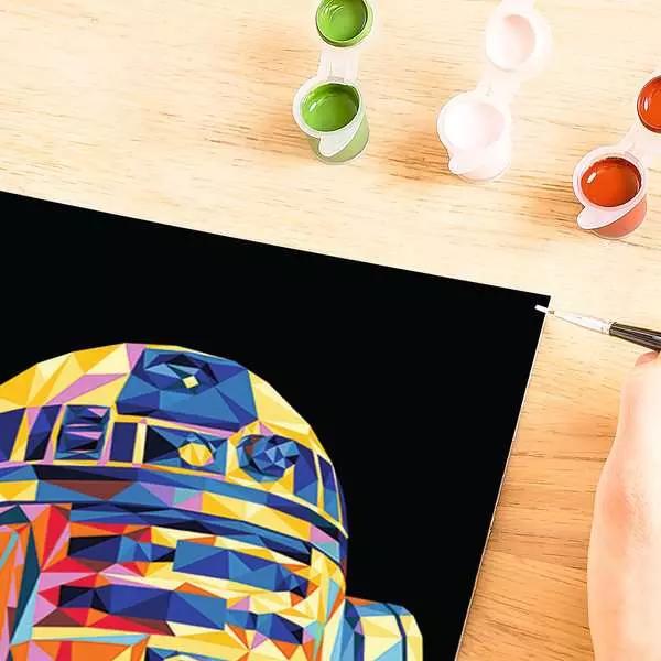 Actual product image Ravensburger CreArt - Painting by numbers - Star Wars - R2-D2