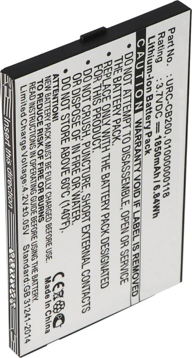 Actual product image AccuCell Battery CB200, CR200 Remote Controller URC-CB200, 010000118 (1 pcs., Device specific, 1850 mAh)