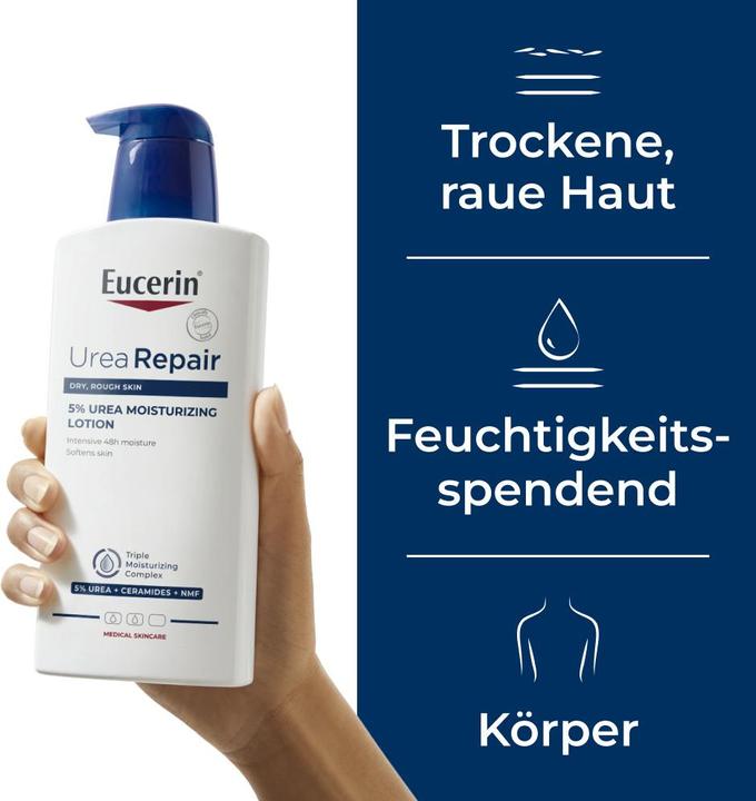 Actual product image Eucerin Urea Repair 5% Urea Moisturising Lotion (Body cream, 400 ml)
