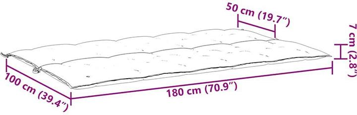 Actual product image VidaXL Henryk (180 x 50 x 7 cm)