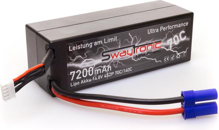 Swaytronic HC 4S2P 14.8V 7200mAh 70C/140C EC5 (14.80 V, 7200 mAh)