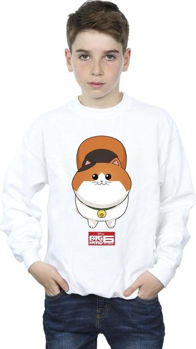 Actual product image Disney Boys Big Hero 6 Baymax Kitten Face Sweatshirt (116)