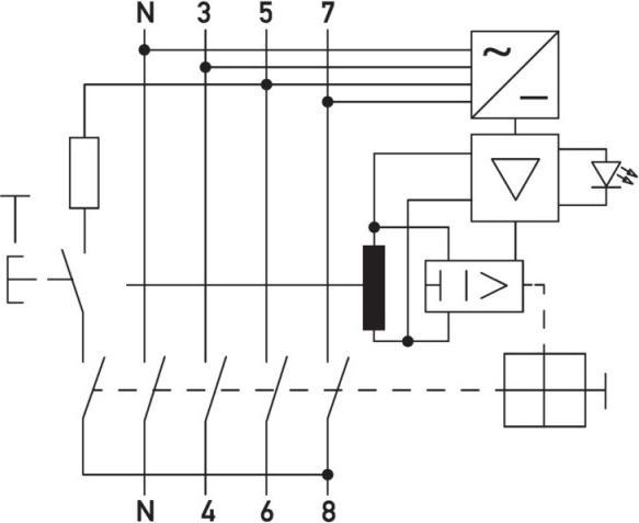 Produktbild Doepke GmbH FI-Schutzschalter allstromsensitiv DFS4 025-4/0,30-B SK 4polig 25/0,3A