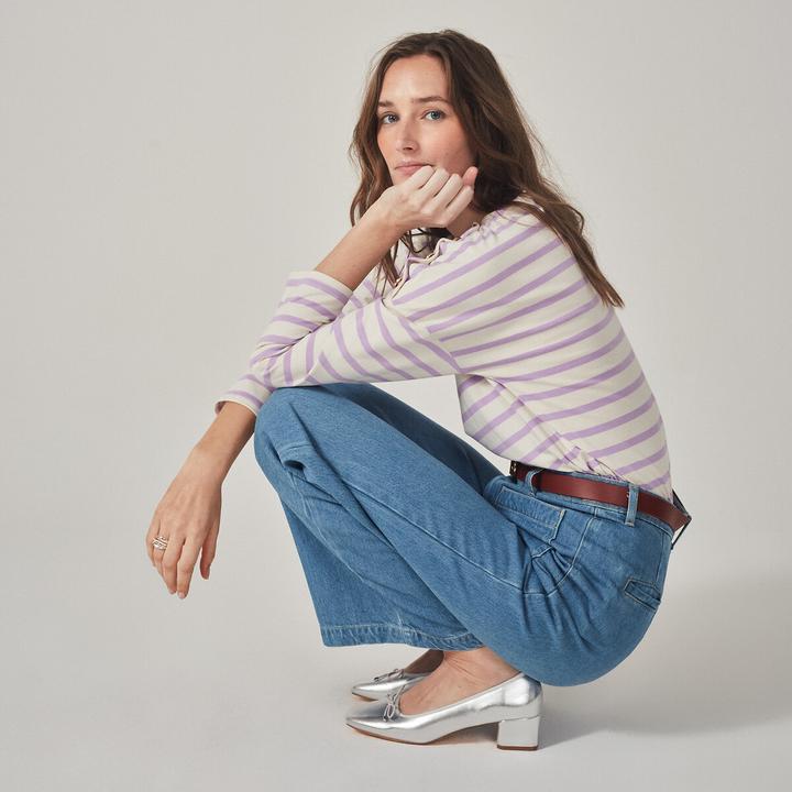 Actual product image La Redoute Collections Signature AIMIE striped shirt with a loose fit (38)