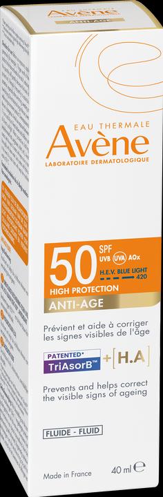 Nährwerte und Zutaten Avène Sun Expert Anti-Aging Fluid SPF50 40ml (Sonnencreme Gesicht, SPF 50, 40 ml)
