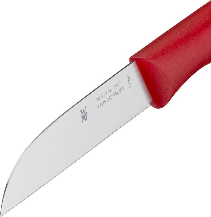 Produktbild WMF Gemüsemesser Schälmesser 20cm Klingenstahl Kunststoffgriff rot (9 cm)