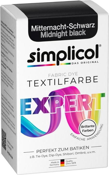 Simplicol Textilfarbe expert (Mitternacht-Schwarz, 150 ml)