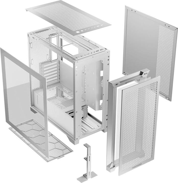 Actual product image Modecom Computer case VOLCANO EXPANSE T MIDI White (mATX, Mini-ITX)