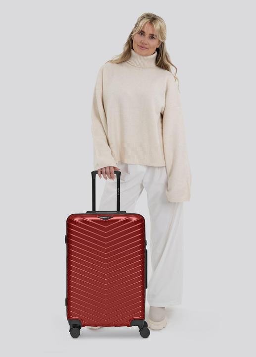 Produktbild Redolz Essentials 18 4 Rollen Trolley 66 cm mit Dehnfalte (72 l, M (50 - 90l))