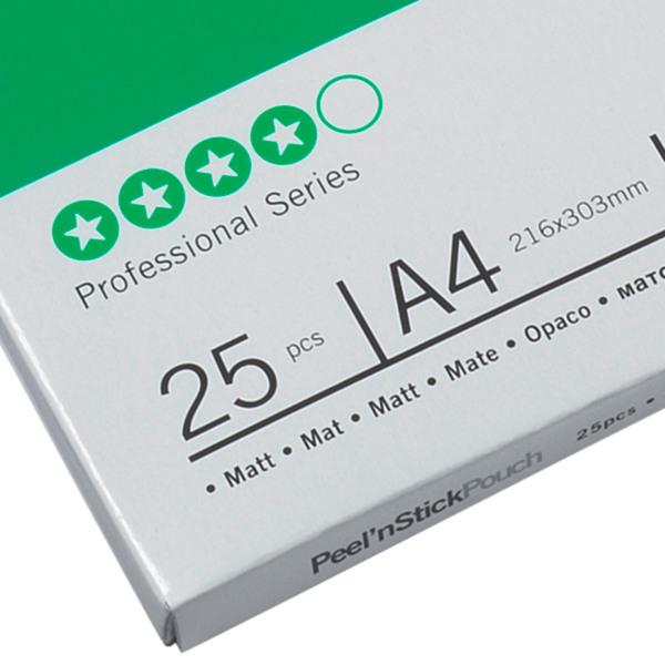 Produktbild GBC PEEL'N STICK POUCH - matt (A4, 25 Stück, 75 µm)
