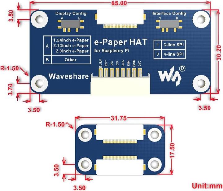 Produktbild WaveShare ePaper Display 7.5 (Display)