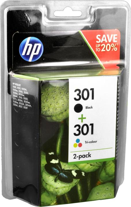 Actual product image HP 301 2-pack (M, C, Y, FC)