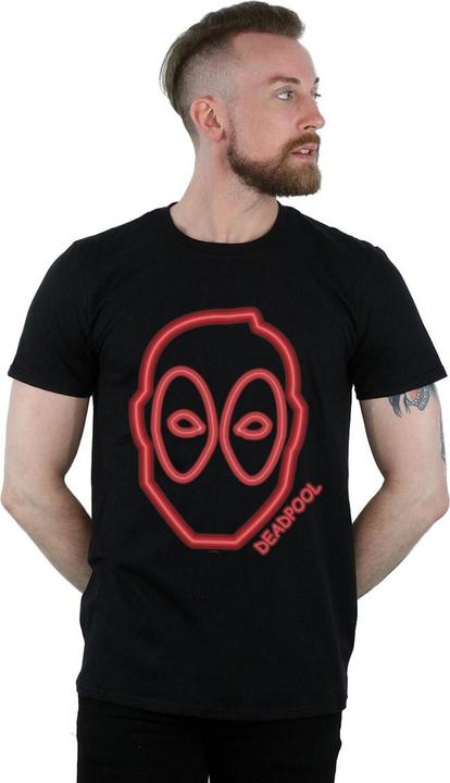 Immagine prodotto Deadpool Neon Head Maglietta Uomo (M)