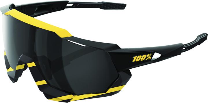 Actual product image 100% Speedtrap goggles Soft Tact Hazard - black mirror lens (Soft Tact Hazard, Black Mirror Lens)