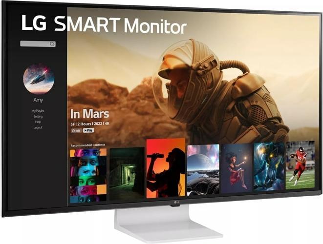 Image du produit LG 43SQ700S-W Moniteur intelligent 107,9cm (42,5 pouces), Blanc (3840 x 2160 pixels, 42.50")