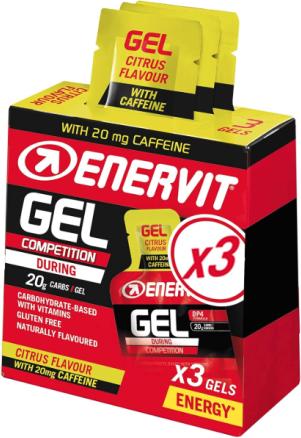 Actual product image Enervit Enervitene Gel (Lemon, Caffeine, 3 pcs.)