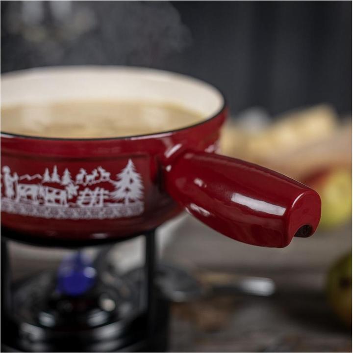 Immagine prodotto Kuhn Rikon Caquelon Induktion Gusseisen rot Alpweide Mini Ø 17 cm (1.30 l)