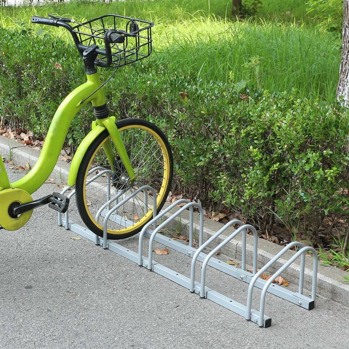 Produktbild Wiltec Fahrradständer 5 Räder 1305x320x265mm pulverbeschichtet Fahrrad