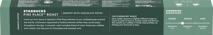 Image du produit Starbucks Pike Place Roast by Nespresso Medium Roasts (10 x Port.)