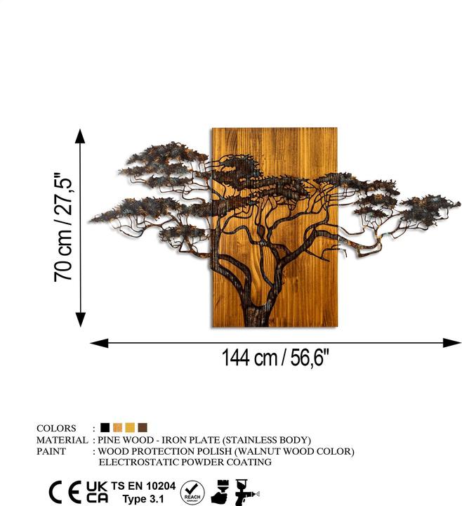 Actual product image Wallxpert Mirage (144 x 70 cm)