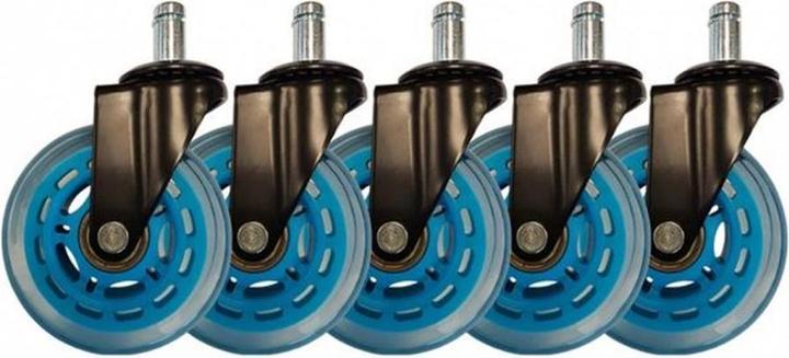 Actual product image LC-Power Gaming Chair Castors Set of 5 Light Blue