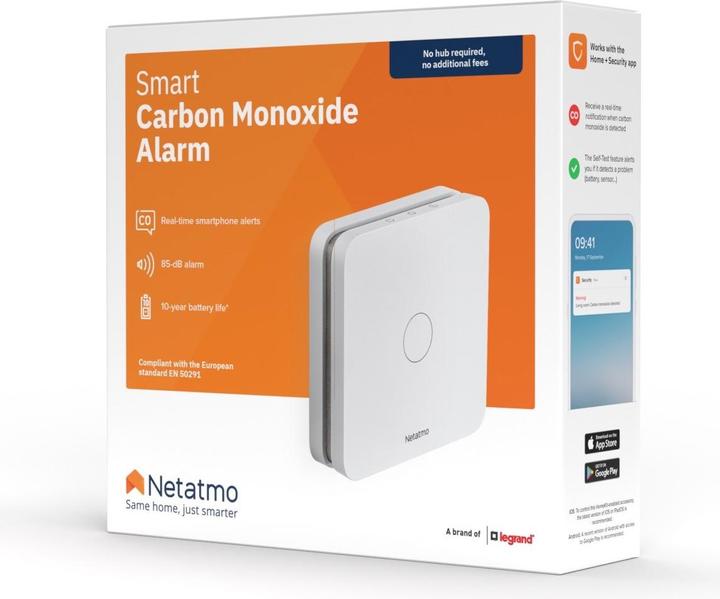 Actual product image Netatmo Carbon monoxide detector
