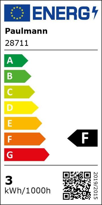 Label énergétique Paulmann Gouttes (E14, 2.60 W, 260 lm, 1 x, F)