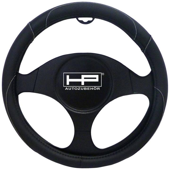 Produktbild HP Autozubehör Lenkradbezug (Ø x H) 39 cm x 4 cm Polyurethan (PU) Schwarz 37 -