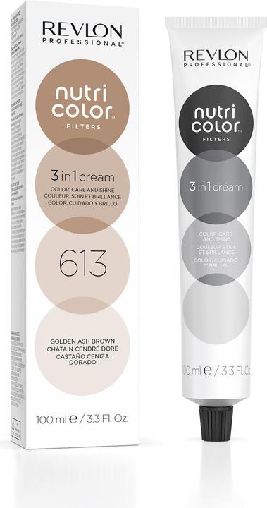 Revlon Professional Nutri Color Creme - Golden Ash Brown 613 (Golden Ash Brown 613)