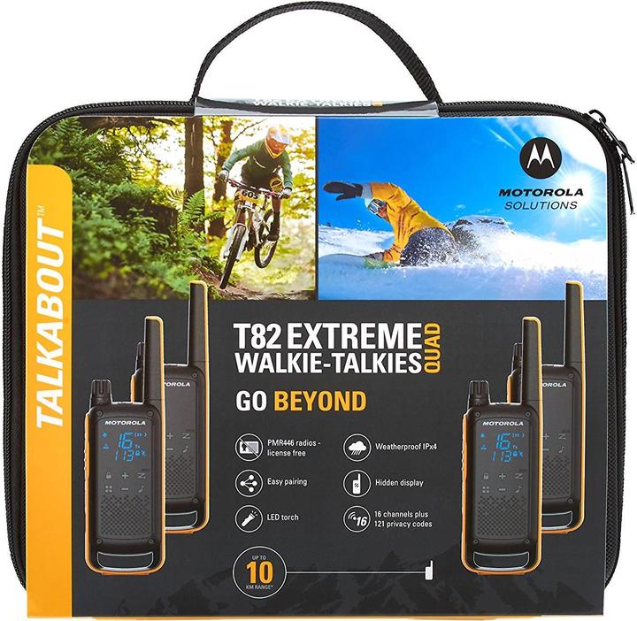 Produktbild Motorola TLKR T82 Extreme Quadpack (10 km)