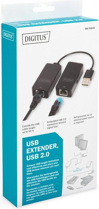Productafbeelding Digitus USB verlenger (S/FTP, CAT6, 50 m)