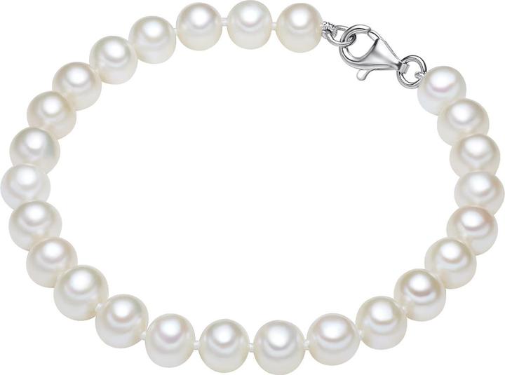 Produktbild Valero Pearls Damen Sterling Silber Süsswasser-Zuchtperle Weiss - 3850 (22 cm, 925er Silber, Perle)