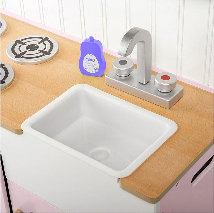 Produktbild Bigjigs Tidlo Holzspielküche Rural Pink, 7-teilig.