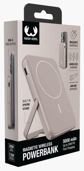 Actual product image Fresh'N Rebel Magnetic Wireless Charger (5000 mAh, 20 W, 18.50 Wh)