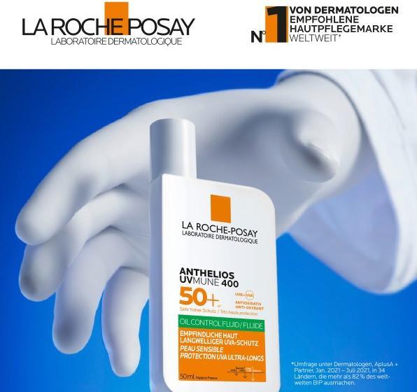 Actual product image La Roche Posay Anthelios UV Mune Oil Control Fluid (Sun cream face, SPF 50+, 50 ml, 49 g)