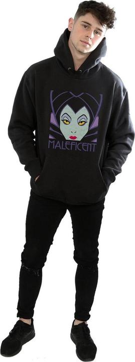 Immagine prodotto Disney Maleficent Cropped Head Felpa con Cappuccio Uomo (L)