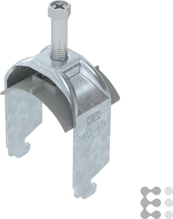 Actual product image OBO Bettermann BS-N1-K-46 FT U-clamp 2056 40-46mm hot-dip galvanised 1187238