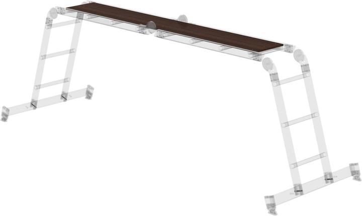 Image du produit kaiserkraft Revêtement en bois pour échelles multi-usages 4 sections adapté à la référence 031314 (Échafaudages, 195 cm)